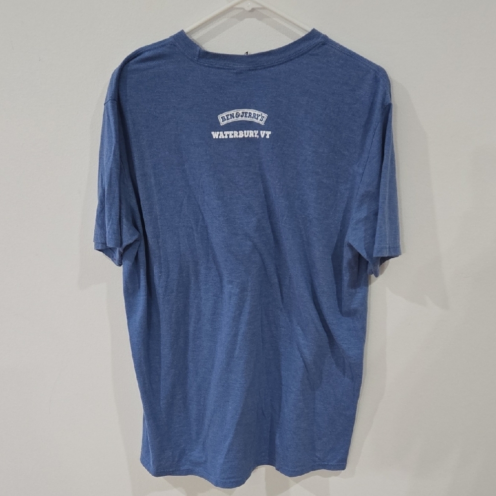 District Sz Large Ben & Jerrys Blue Graphic Tee - Picture 3 of 7